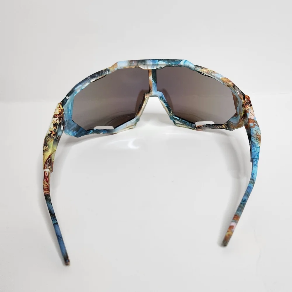 All-Season Wrap Sunglasses | Mirrored Lenses | Vented - Picture 3 of 7